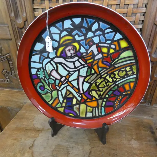 POOLE “MEDIEVAL” CALENDAR PLATE MARCH…SIGNED