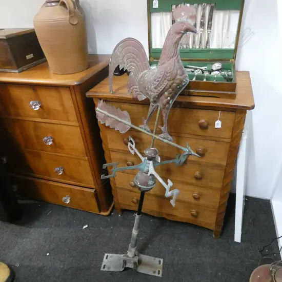 COPPER COCKEREL WEATHER VEIN H.1300mm