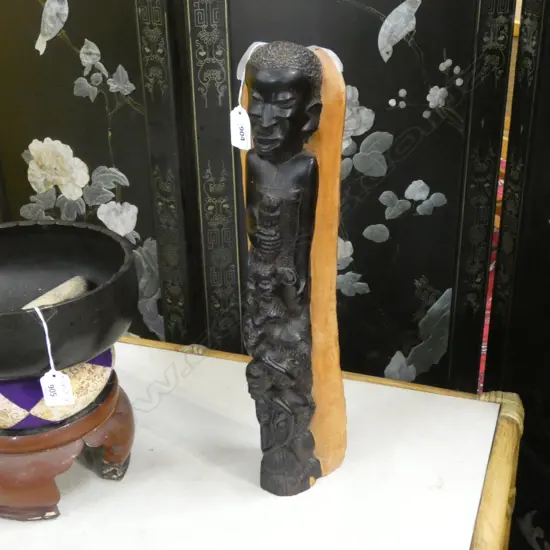 EBONY AFRICAN WOOD CARVING H.425mm 