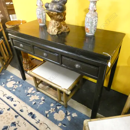 EBONISED ORIENTAL CONSOL TABLE...