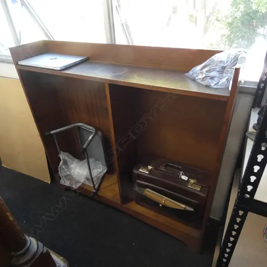 DARK WOODEN BOOK SHELF L 1215MM (SHELVES TO COME)!