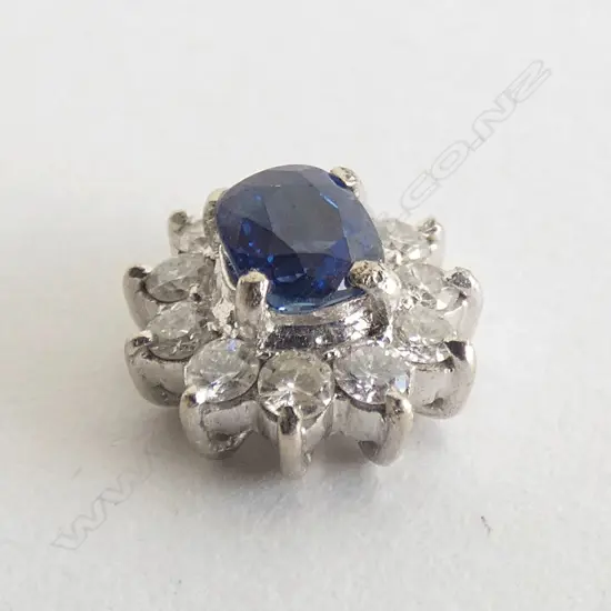 SAPPHIRE & DIAMOND JEWELLERY PCE