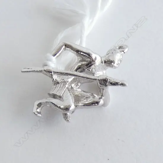 SILVER MAORI WARRIOR CHARM