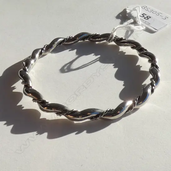 SILVER PLATED SLAVE BANGLE