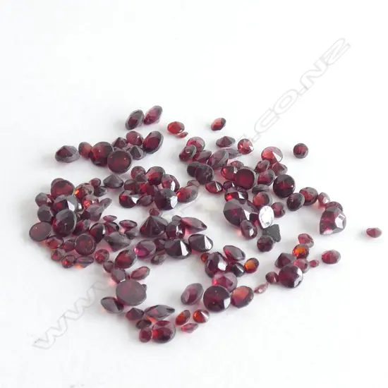 20CT FACETED GARNETS, MIXED SHAPES