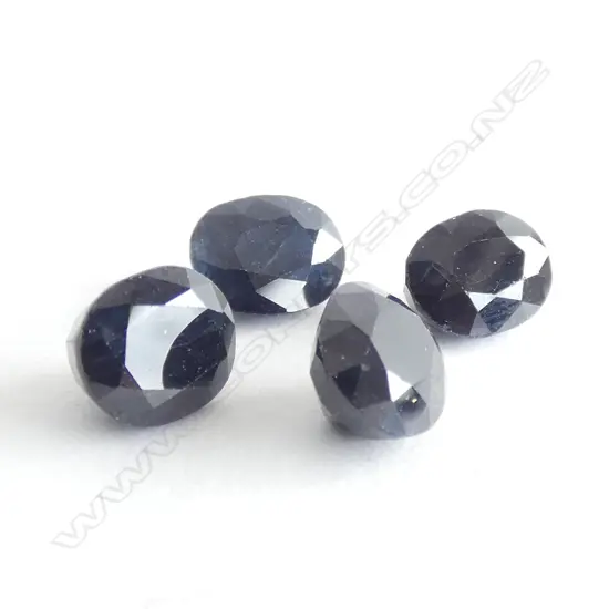 4 DEEP BLUE SAPPHIRES 10CT TOTAL