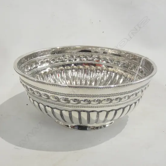WILLIAM IV STG SILVER BOWL, CHESTER 309 GRAMS OLD REPAIRS
