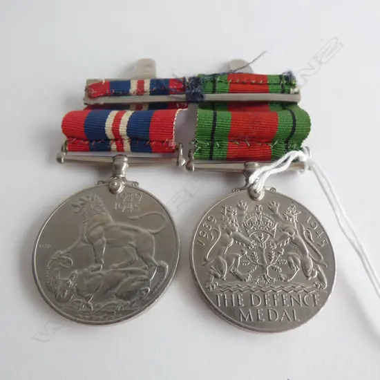 2 WWII CAMPAIGN MEDALS