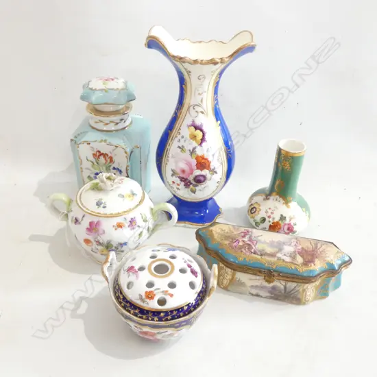 6 PCES 19thC CERAMICS