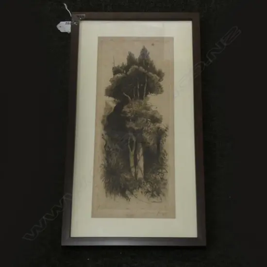TREVOR LLOYD TREE ETCHING 365x150mm...