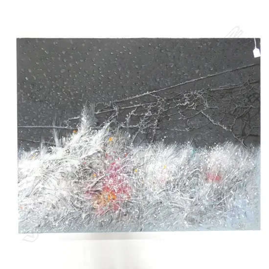 CHINESE ARTIST OIL ON CANVAS BY Qiu Haoyun 'Heaven and Earth No.2'