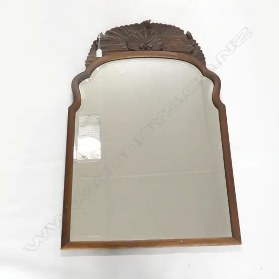 LARGE WOODEN FRAMED BEVELLED MIRROR 960x645mm