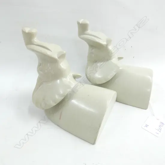 PR STONE ELEPHANT BOOK ENDS H.135mm
