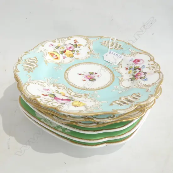 6 19thC PLATES 230mm dia