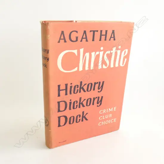 AGATHA CHRISTIE 'HICKORY DICKORY DOCK', 1ST EDITION, 2ND IMPRINT, 1956