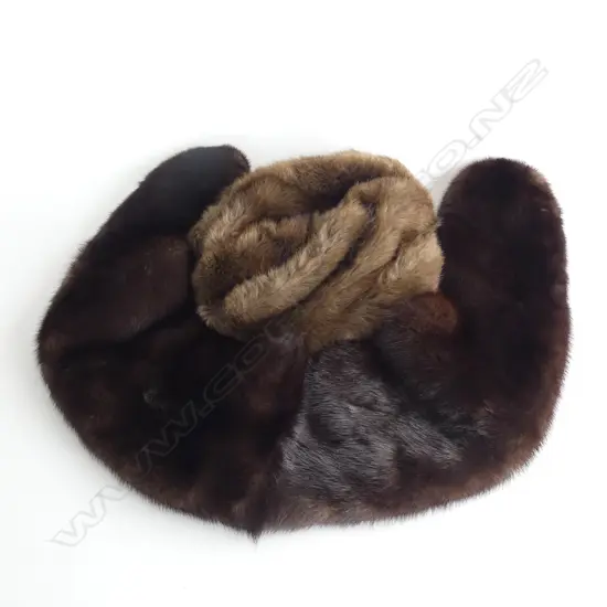 MINK STOLE + FRENCH MADE HAT