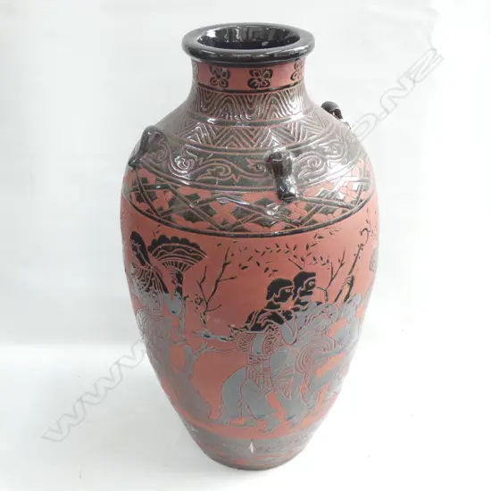 LARGE CLASSICAL GREEK STYLE FLOOR VASE H.550mm