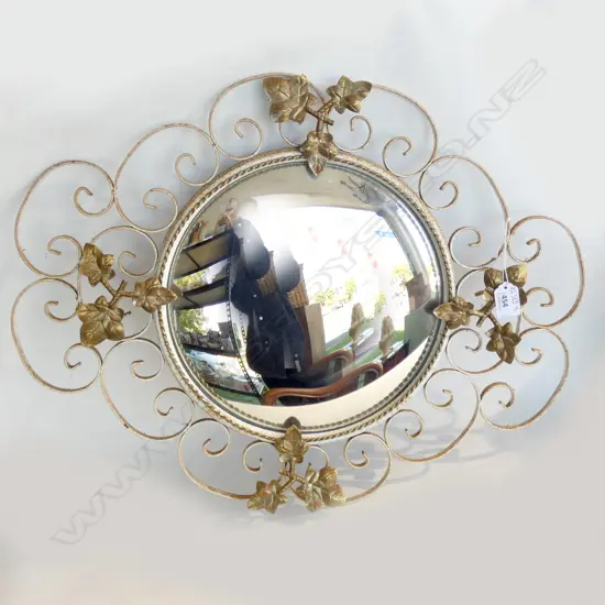 WROUGHT IRON RETRO MIRROR 