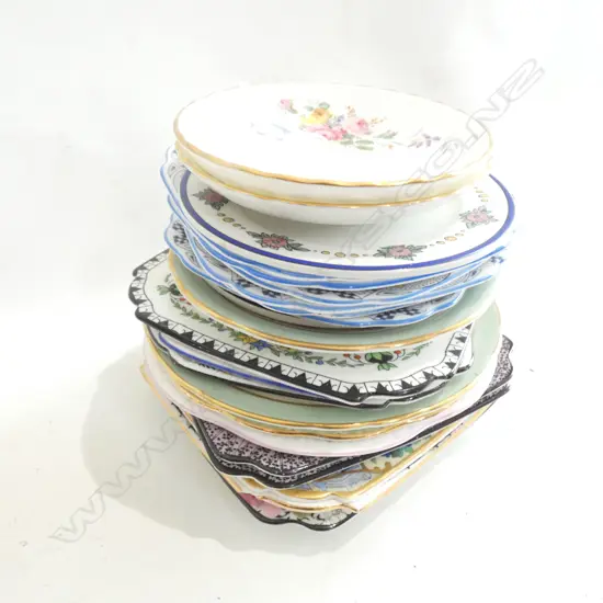 APPROX 22 SAUCERS & PIN DISHES SHELLEY ETC
