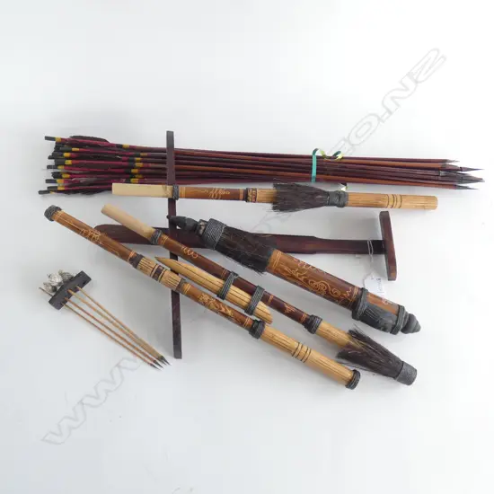 ASIAN BLOW PIPE, DARTS & ARROWS ETC