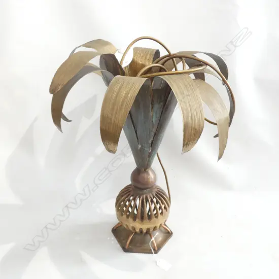 BRASS LAMP PALM FORM H.480mm...