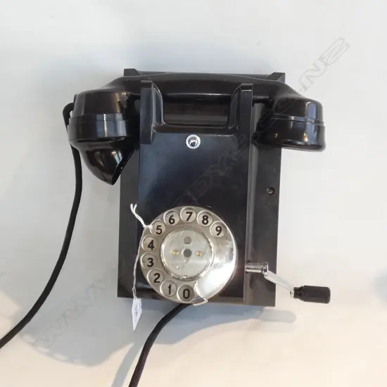 VINTAGE BLACK BAKELITE TELEPHONE