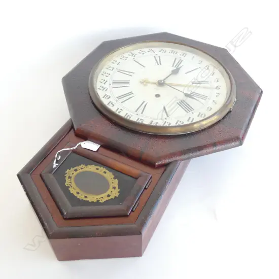 ANSONIA WALL CLOCK w KEY  630 X 430MM