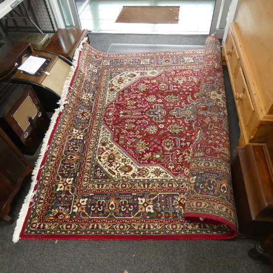 IRANIAN HAND KNOTTED WOOL PILE RUG...