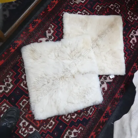 PR WHITE ALPACA CUSHION COVERS 500mm sq