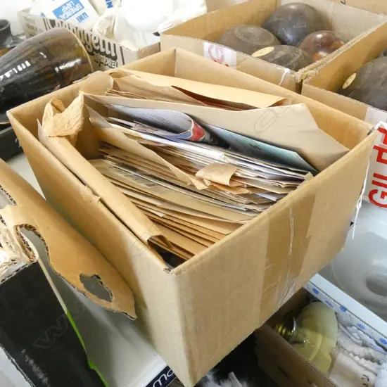 BOX ASST. LOOSE STAMPS & FIRST DAY COVERS