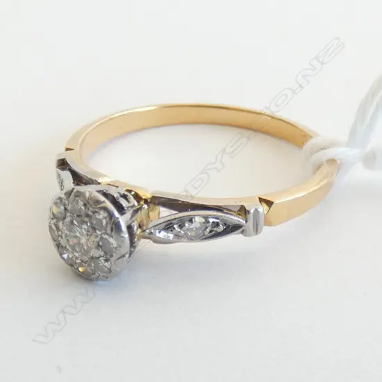 18CT GOLD/PLATINUM DIAMOND RING
