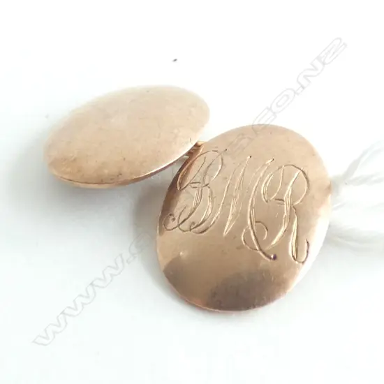 9CT GOLD CUFF LINK (JUST ONE) 3.87gms