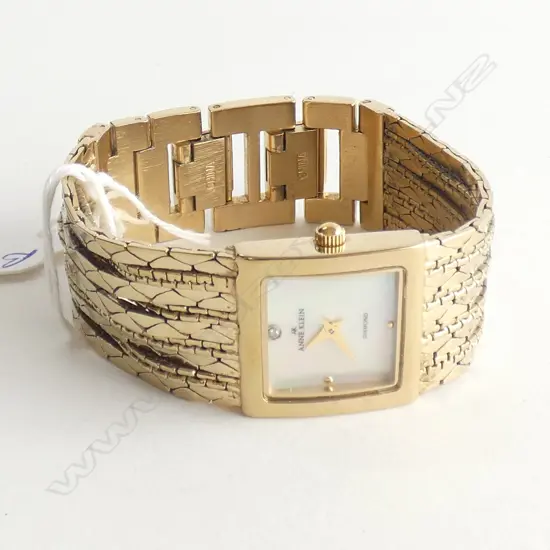 ANNE KLEIN 'DIAMOND' LADIES G/PLATE WRIST WATCH