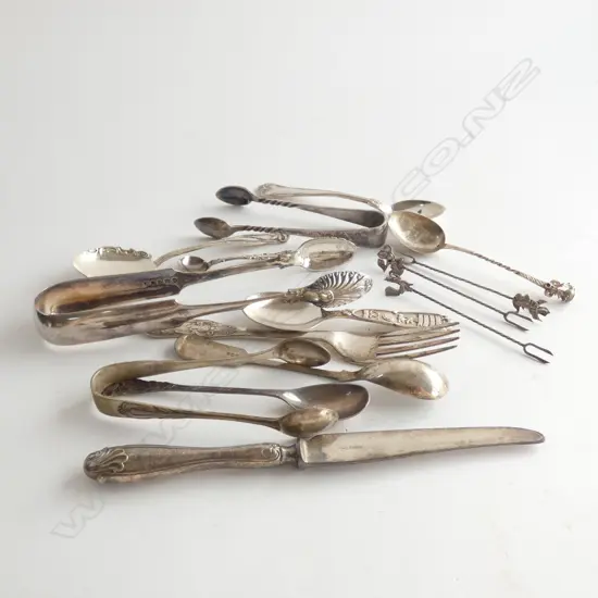 ASST. CUTLERY INCL. 53 GRAMS STG SILVER  