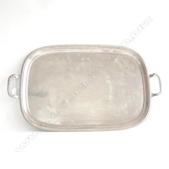 LARGE SILVER PLATE TRAY 640x380mm 