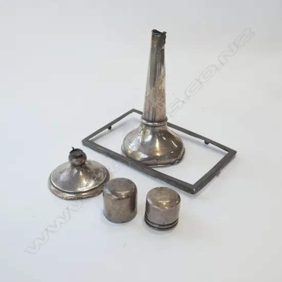 SM BAG SCRAP STG SILVER; LIDS/ BROKEN VASE ETC..