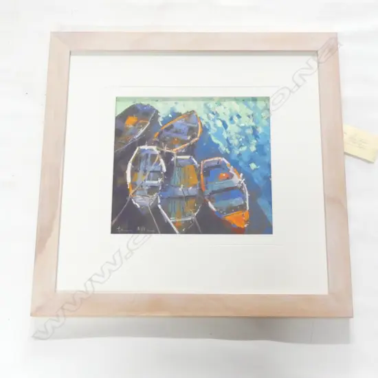 TONY ALLAIN 'DINGHIES' PASTEL 270x290mm