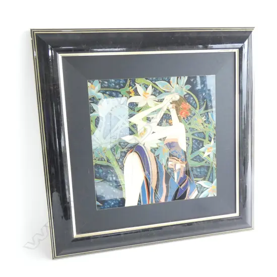 TING ZHAO KWANG CLOISSONE ARTWORK 300x300mm, FRAMED