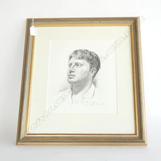 KEES BRUIN (1954-) 'LIFE STUDY OF 'ANGUS'' PENCIL '94 265x230mm