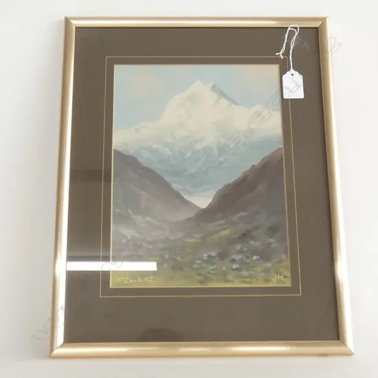 J MAYCLAIR MT COOK OIL ON BOARD 260 X 200 MM