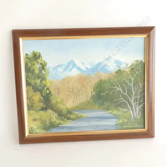 MAVIS NEWLAND UPPER MATAHIWI ROAD MASTERTON OIL 260 X 340 MM