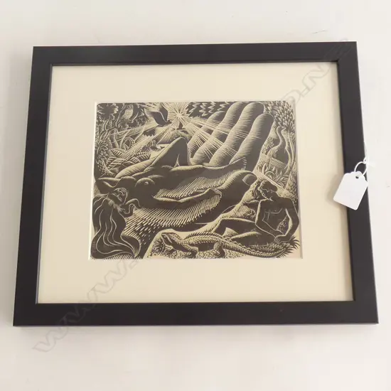 E MERVYN TAYLOR CREATION VINTAGE LITHOGRAPH BY H TOMBS 1950 160 X 200MM