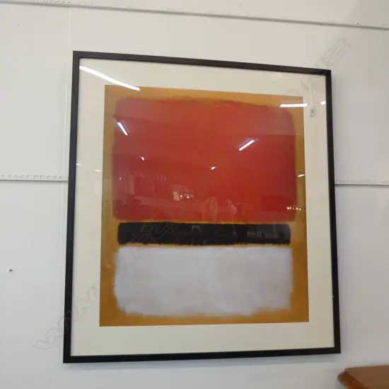 MARK ROTHKO FRAMED MODERN PRINT 875 X 965mm