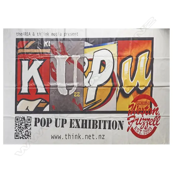 WESTON FRIZZELL PROMOTIONAL BILLBOARD ON CANVAS 3000 X 6000 MM