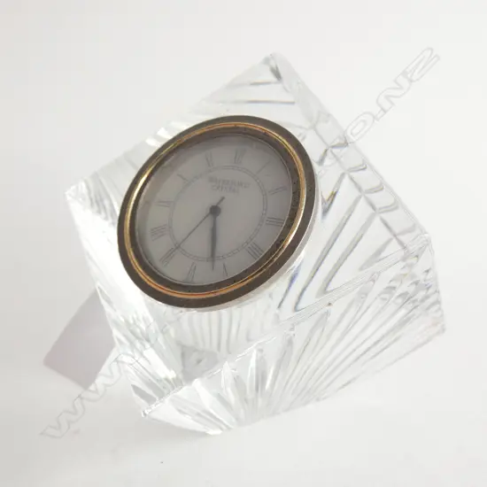 WATERFORD CRYSTAL CUBE CLOCK 