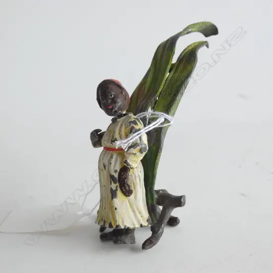 FRANZ BERGMAN TYPE OLD PAINTED LEAD FIGURE