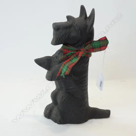CAST IRON SCOTTIE DOG DOOR STOP H.220mm