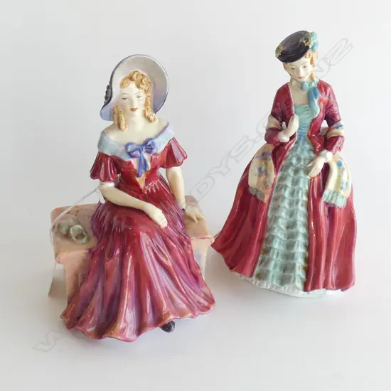 2 PARAGON FIGURINES; 'LADY MELANIE' & 'LADY URSULA' H.180mm