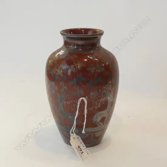 RICHARD GINORI SILVER OVERLAY VASE H.160mm