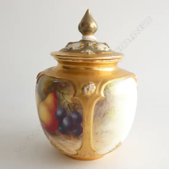 ROYAL WORCESTER HARRY AYRTON HAND PAINTED POT POURRI H.120mm